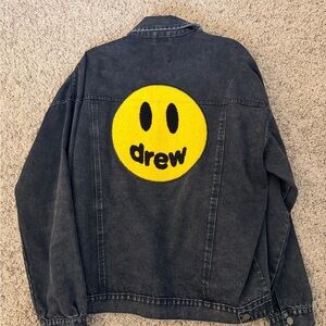 Drew House Black Jacket with Yellow Logo